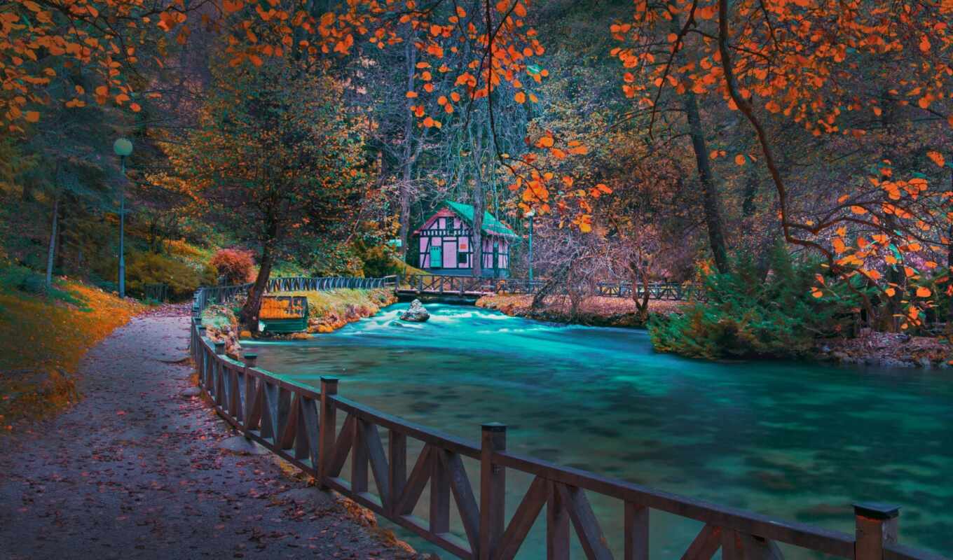 landscape, autumn, park, river, bosnia, parok, mevludin, sejmenovic, Sarajevo information