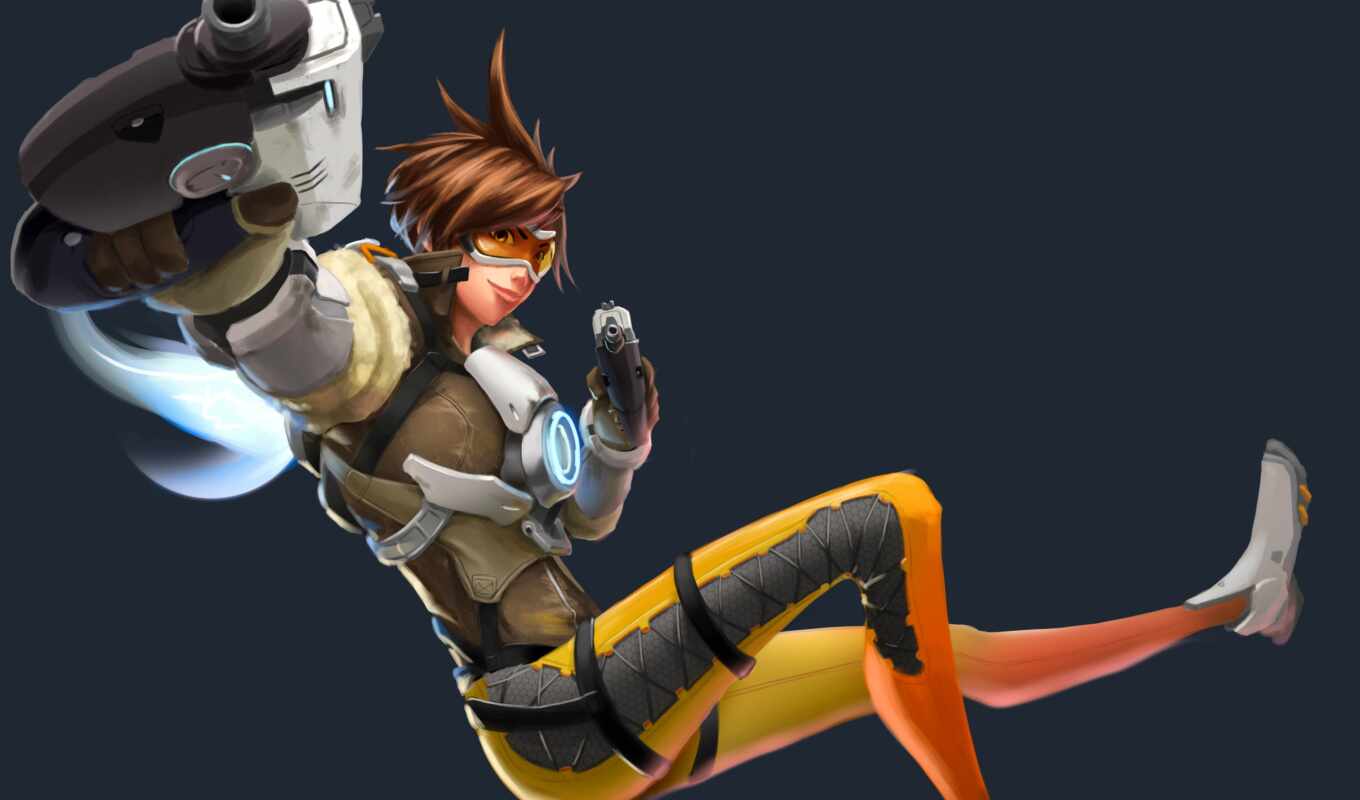 desktop, game, resolution, a laptop, trace, the first, patrol, overwatch, Louis, tracer