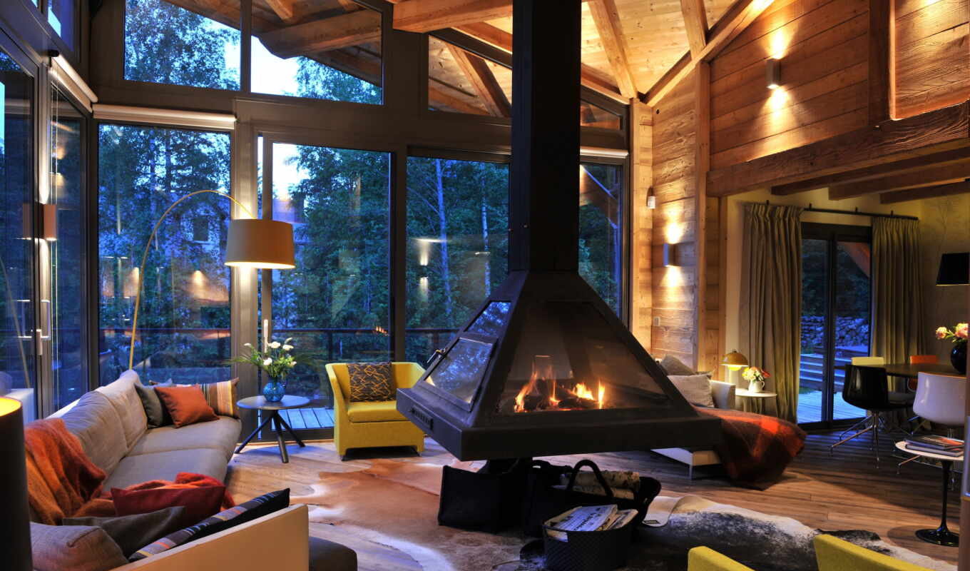 fireplace, interior