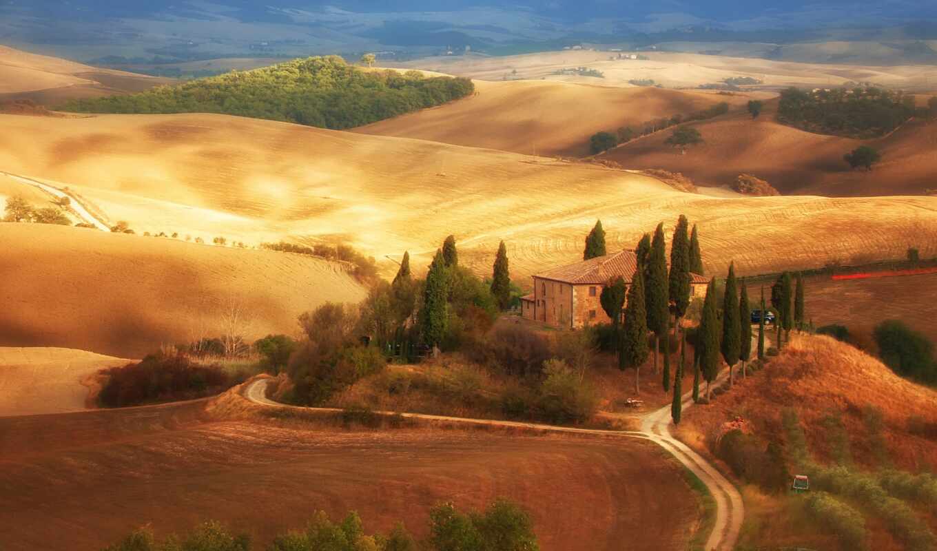 nature, house, tree, italian, weed, tuscany