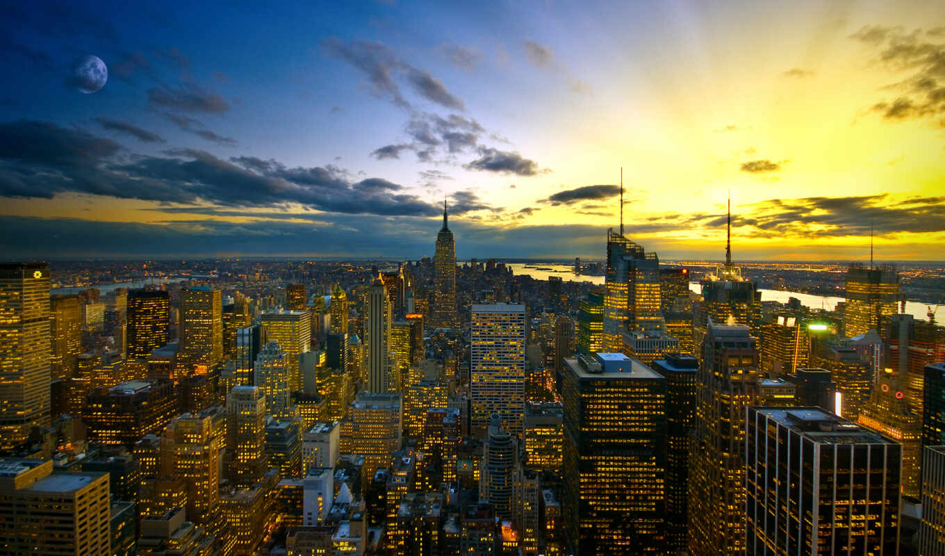 new, город, нью, skyline, york