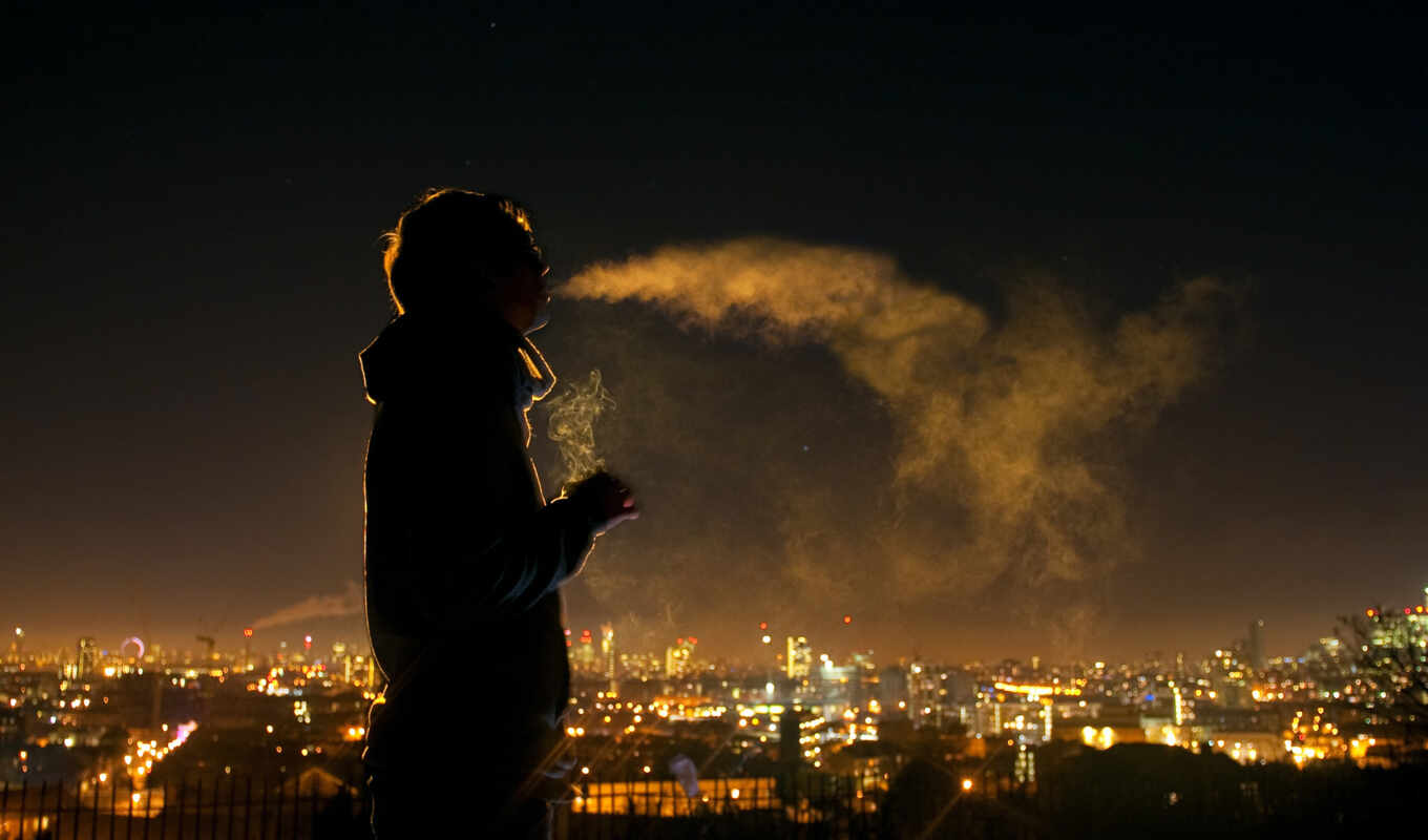 girl, smoke, guy, back, roof, alexandra, soundcloud, stokovyi