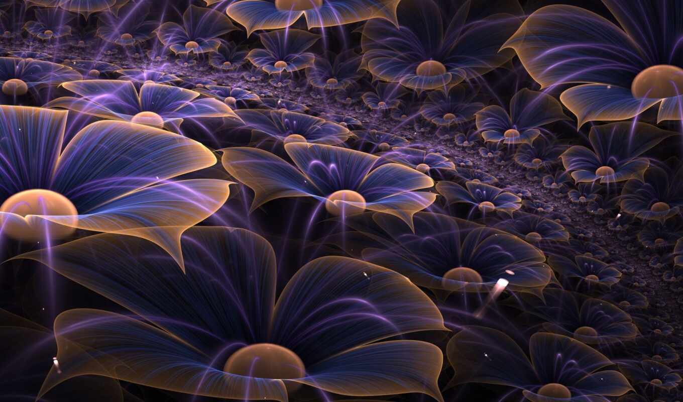 photo, art, flowers, background, digital, abstract, fractal