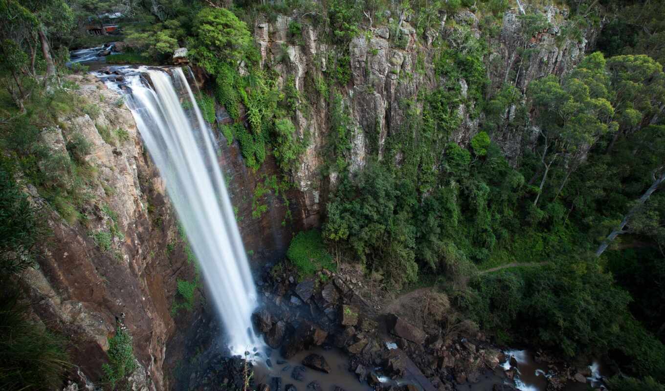Australia, main, park, waterfall, falls, national, queen, Mary, range, south west