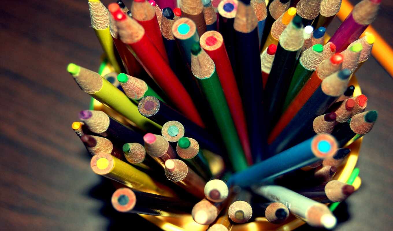 pencil, multicolored