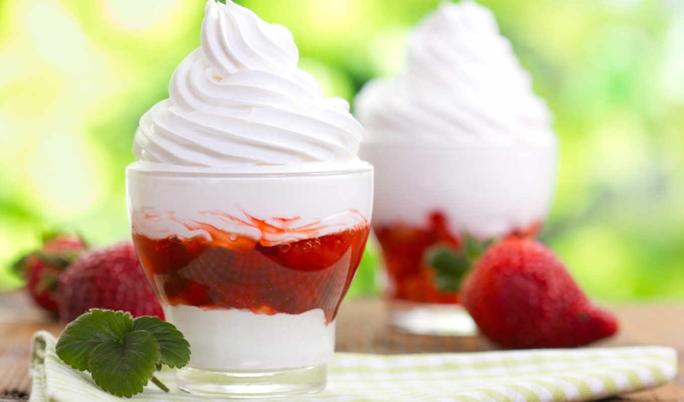ice cream, dessert, strawberry, the whip, berry, battle