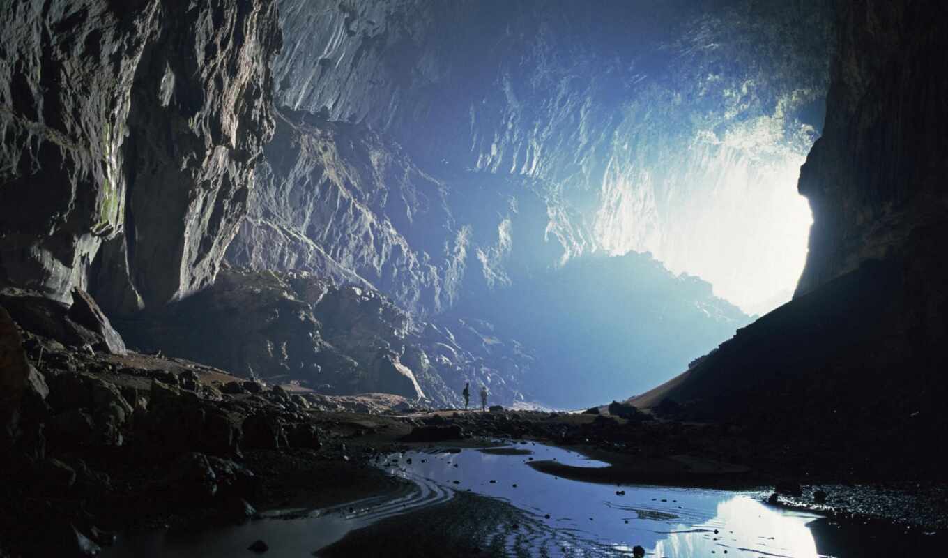 остров, красивый, пещера, индонезийский, kalimantan