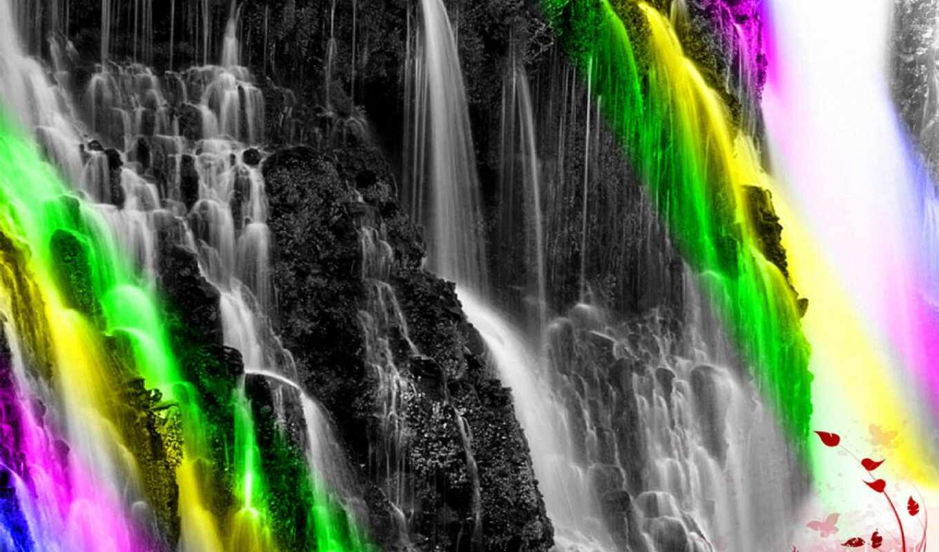 of the world, top, waterfall, waterfalls, waterfalls, the most beautiful, waters, waterfalls, niagara, towers, vee