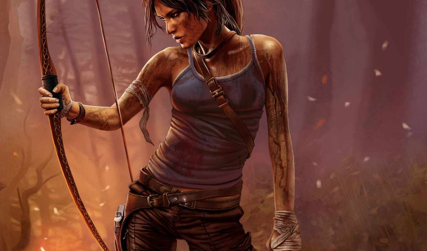 girl, Lara, croft