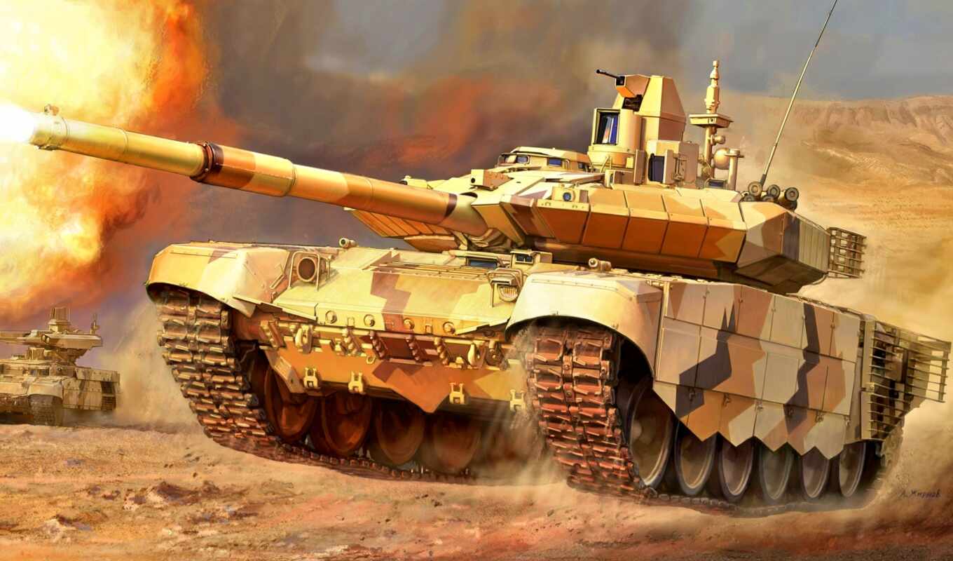 russian, combat, model, tank, main