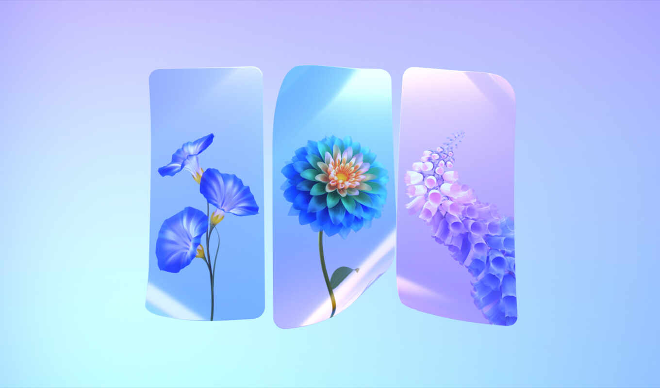flowers, a computer, background, cool