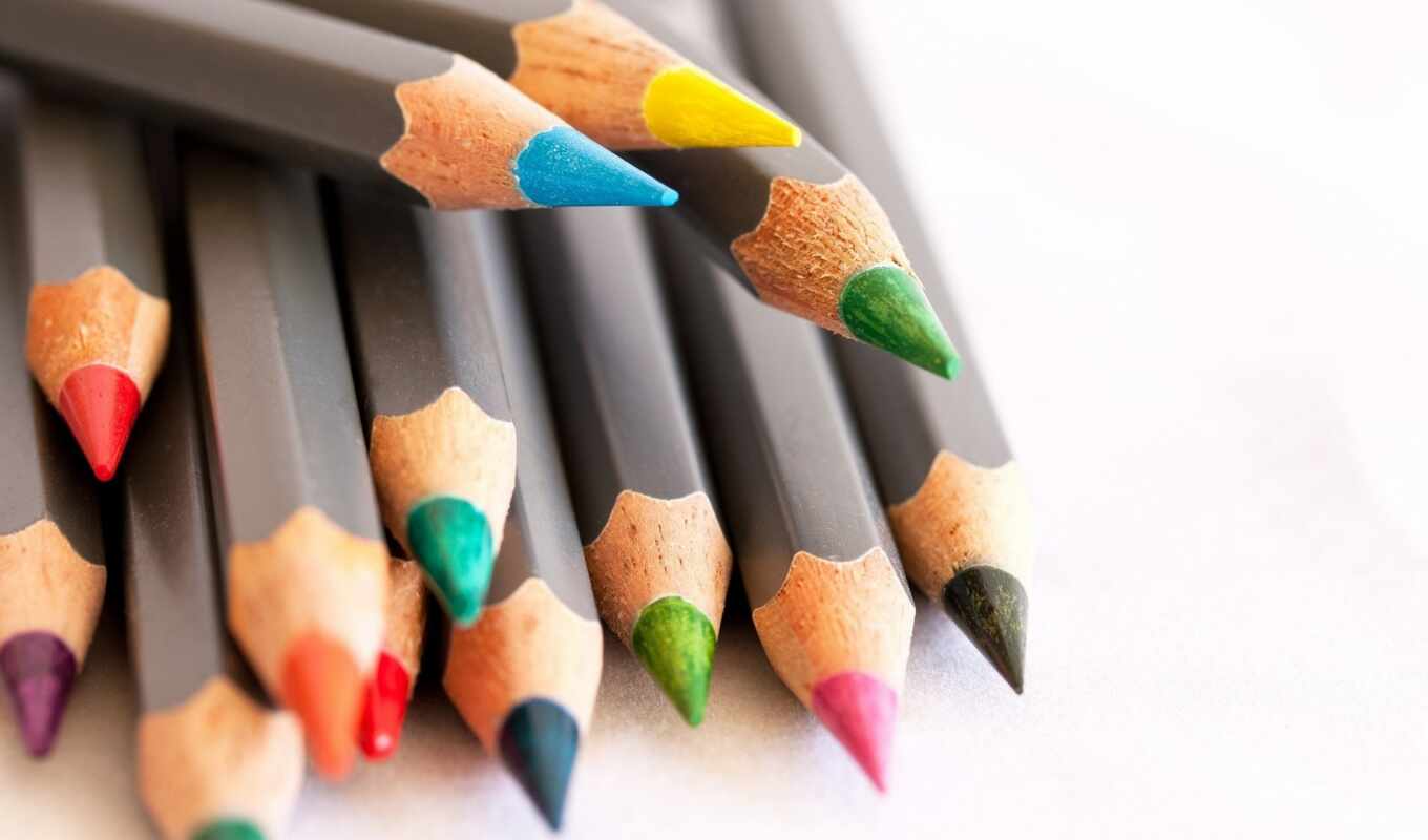 pencils, product, pin, colored, office, pencil