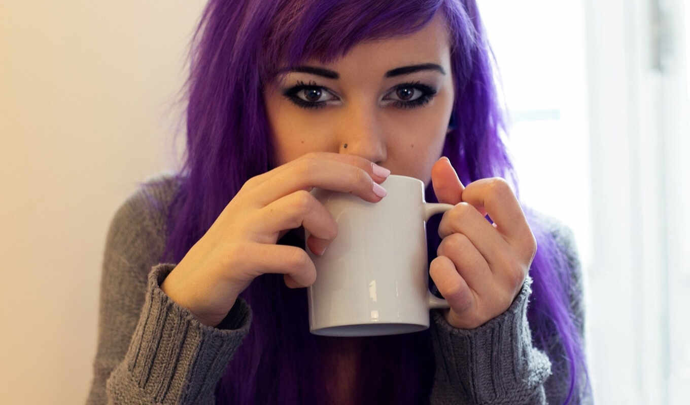 blue, девушка, purple, волосы, girls, eyes, tumblr, браун, suicide