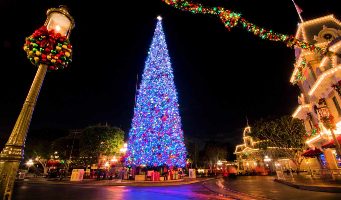 new, square, year, new year, tyumen, Christmas tree, christmas