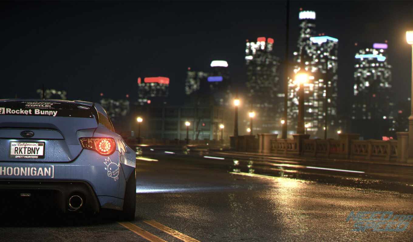 game, background, new, night, car, nfs, speed, need, rocket, bunny