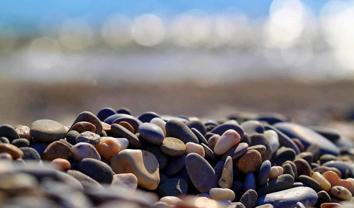 nature, stone, beach, rock, pebbles, focus