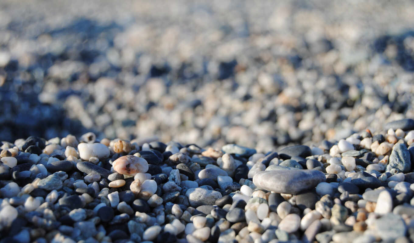 completely, sea, pebbles, marine, stones