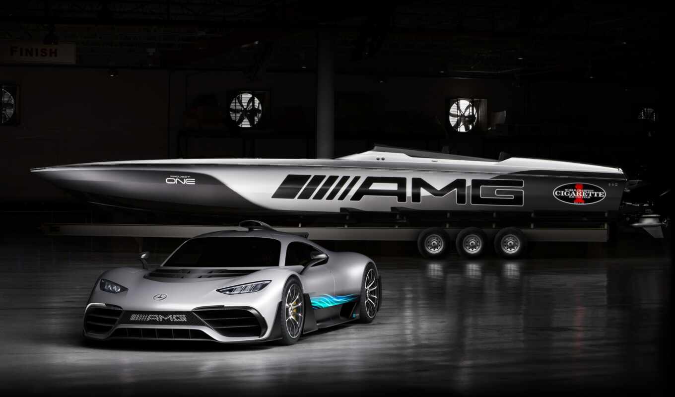 mercedes, one, amg, a boat, cigarette, project, race