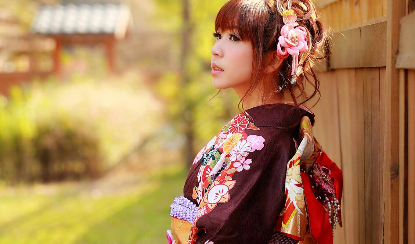 girl, style, asian, japanese, asian, Japanese, devushki, kimono
