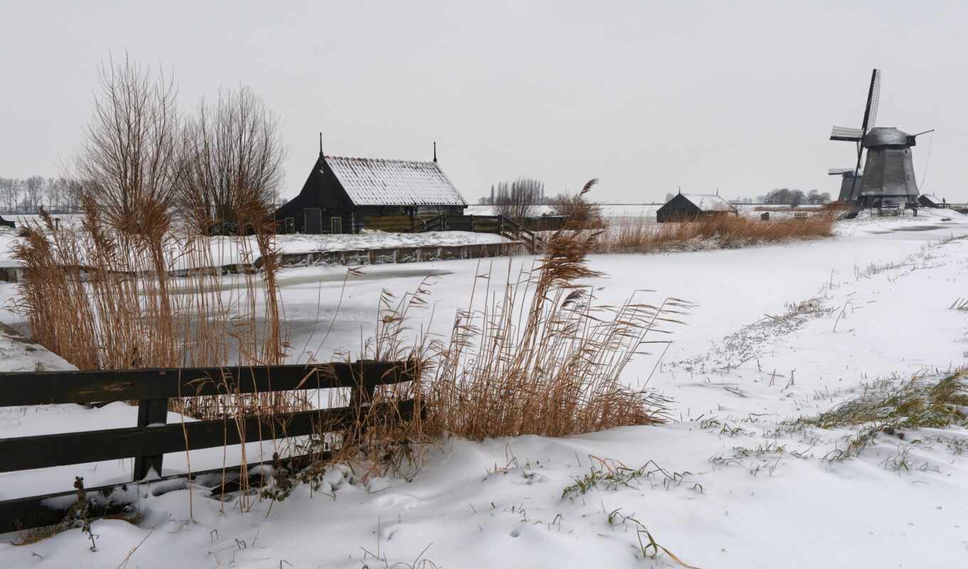 природа, iphone, house, снег, one, деревня, plus, ферма