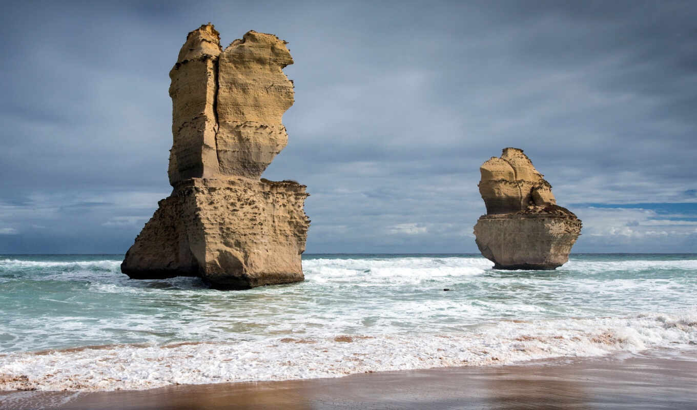 rocks, australia, sea, great, victoria, road, ocean