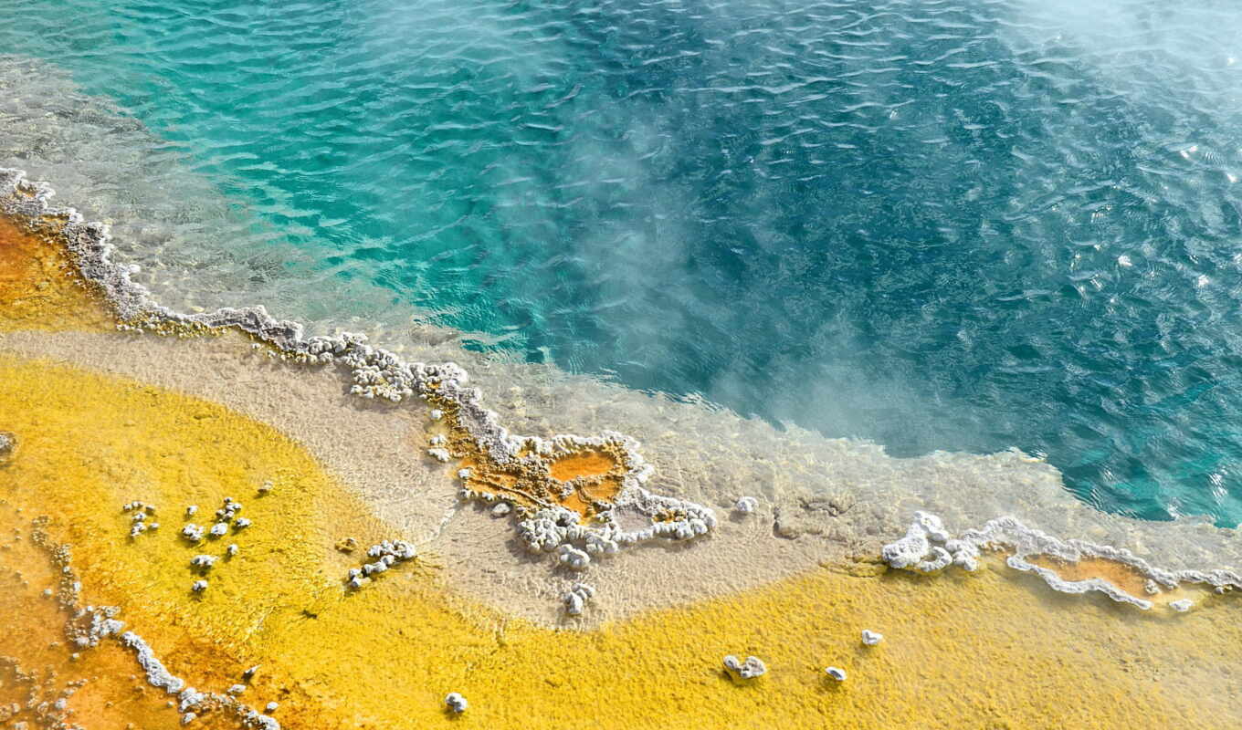 камень, берег, ocean, pantalla, yellow, fondo