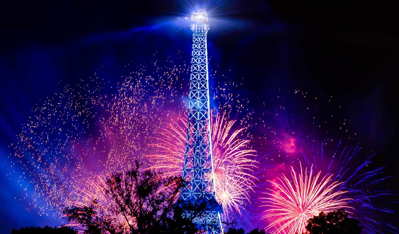 new, Paris, year, pic, Eiffel, turret