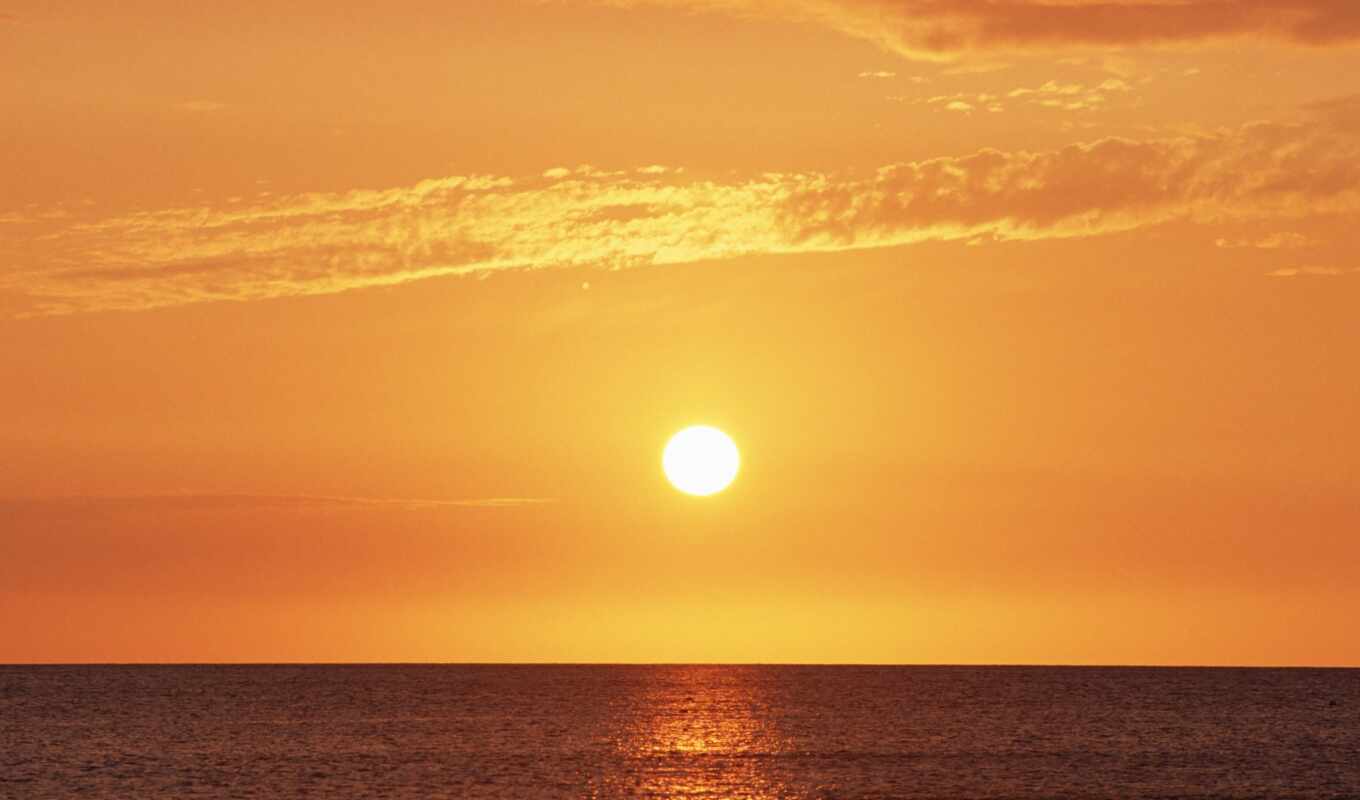 sunset, beach, hawaii