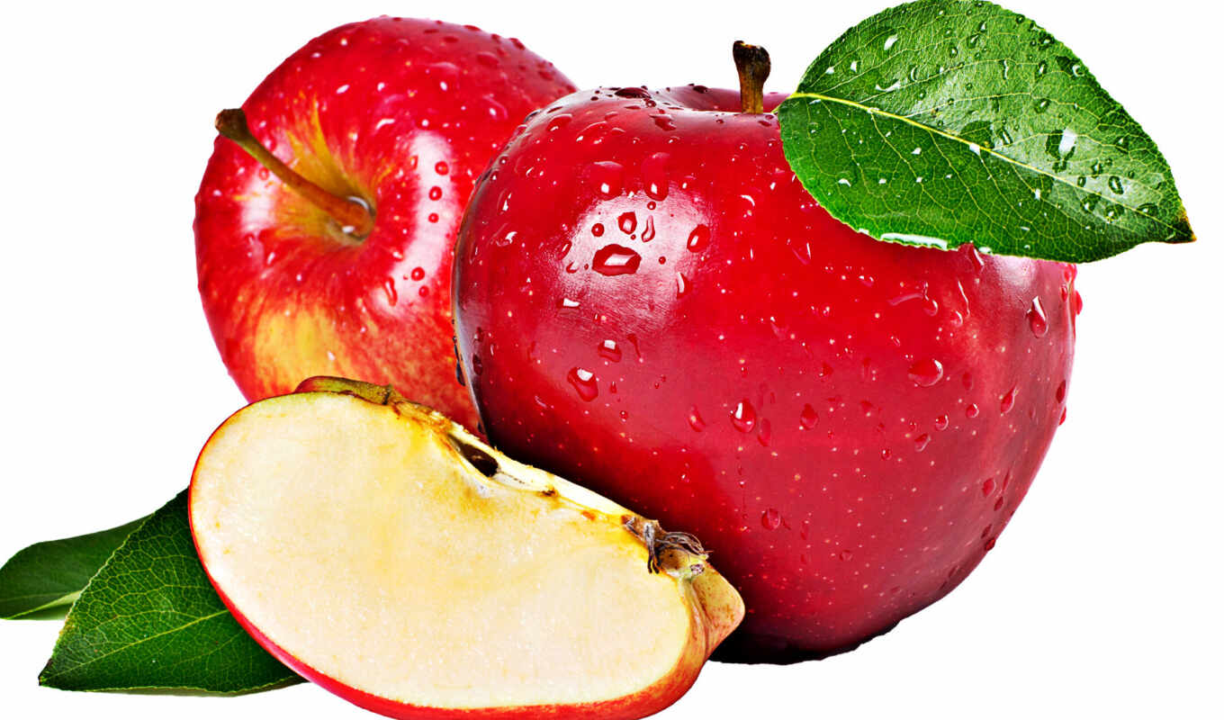 apple, white, плод