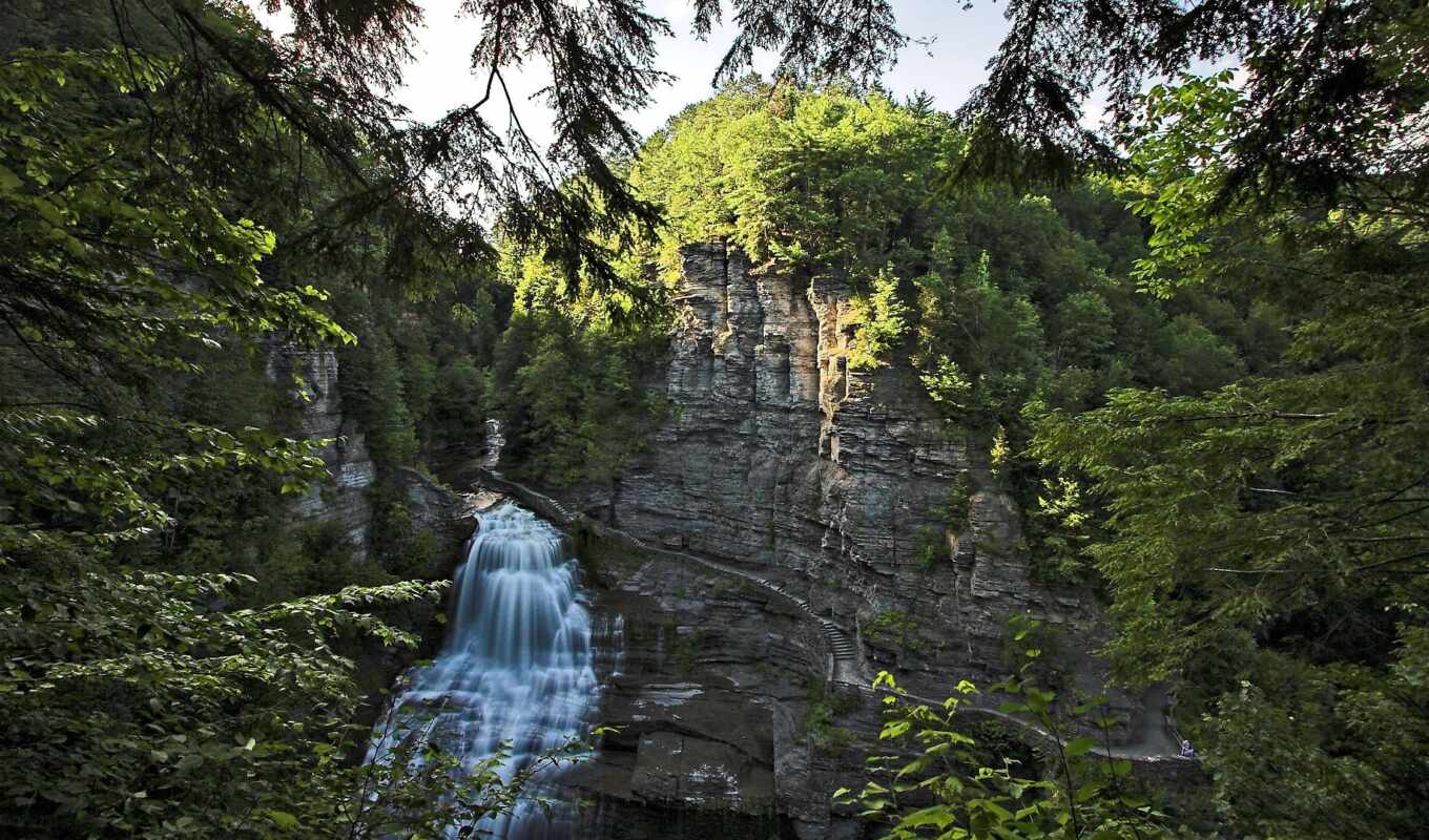 park, водопад, falls, national, state, washington, водопады