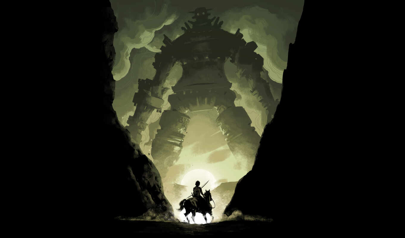 shadow, poster, colossus