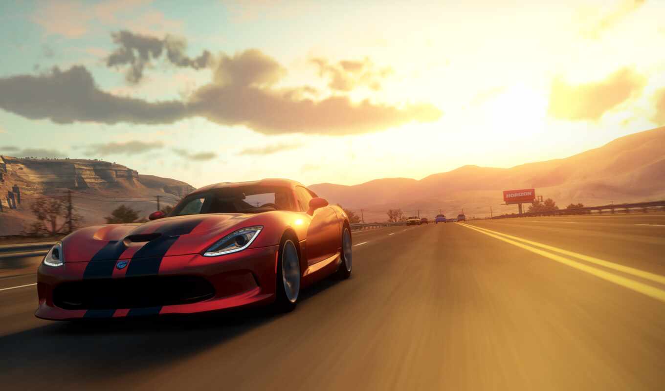 game, games, car, horizon, race, race, Go for it
