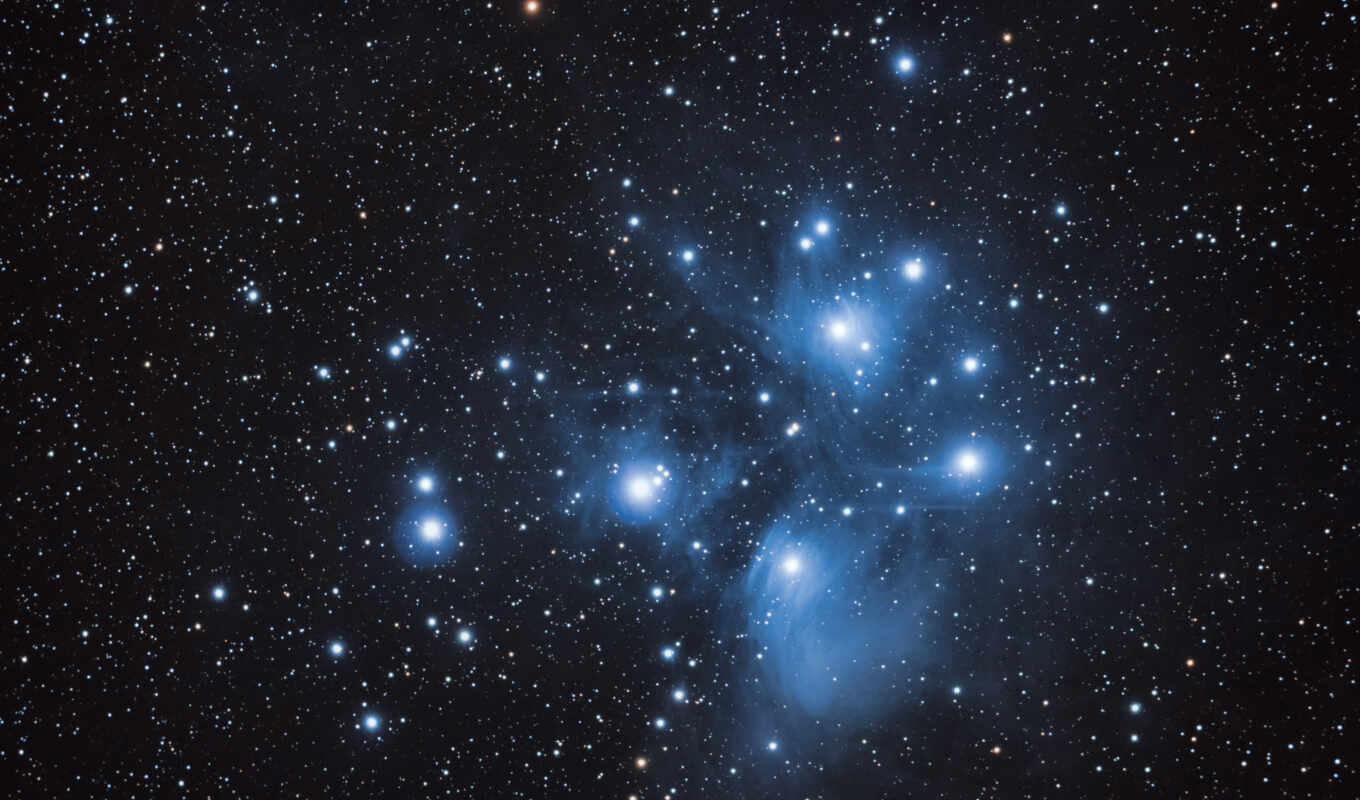 изображение, star, открыть, nebula, ngc, seven, taurus, скопление, pleiades, сестры