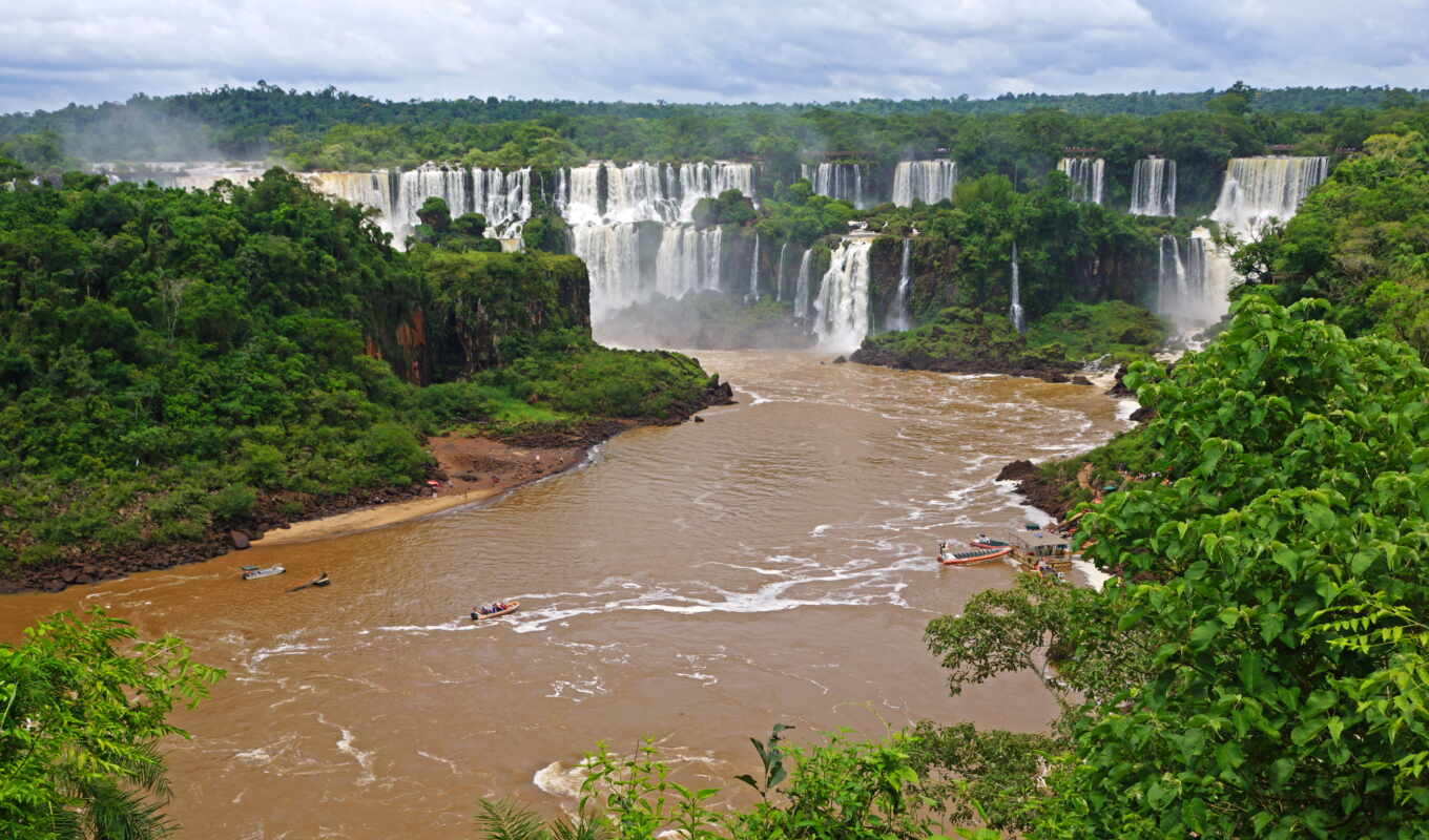 пасть, река, водопад, brazil, brazilian