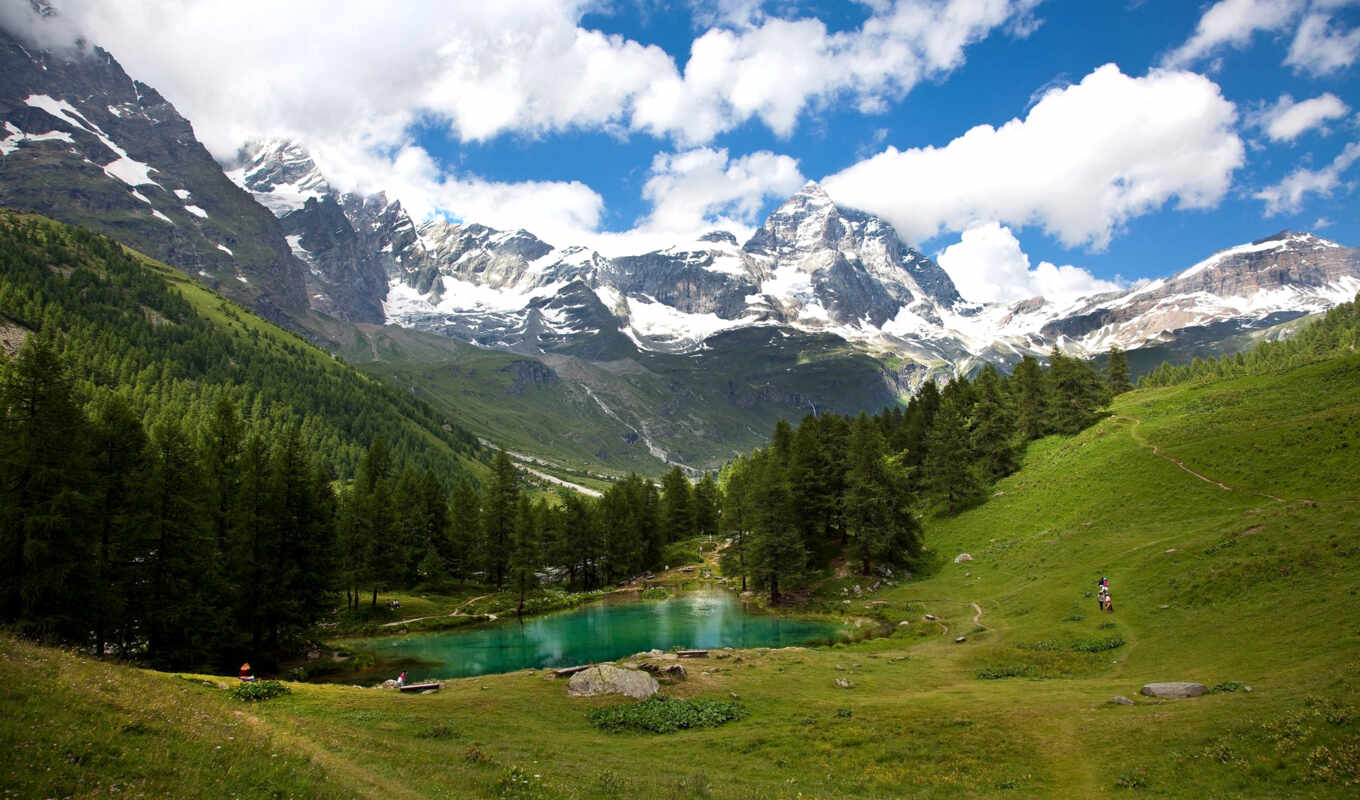 desktop, изображение, гора, австрия, scenery, mountains, альпы