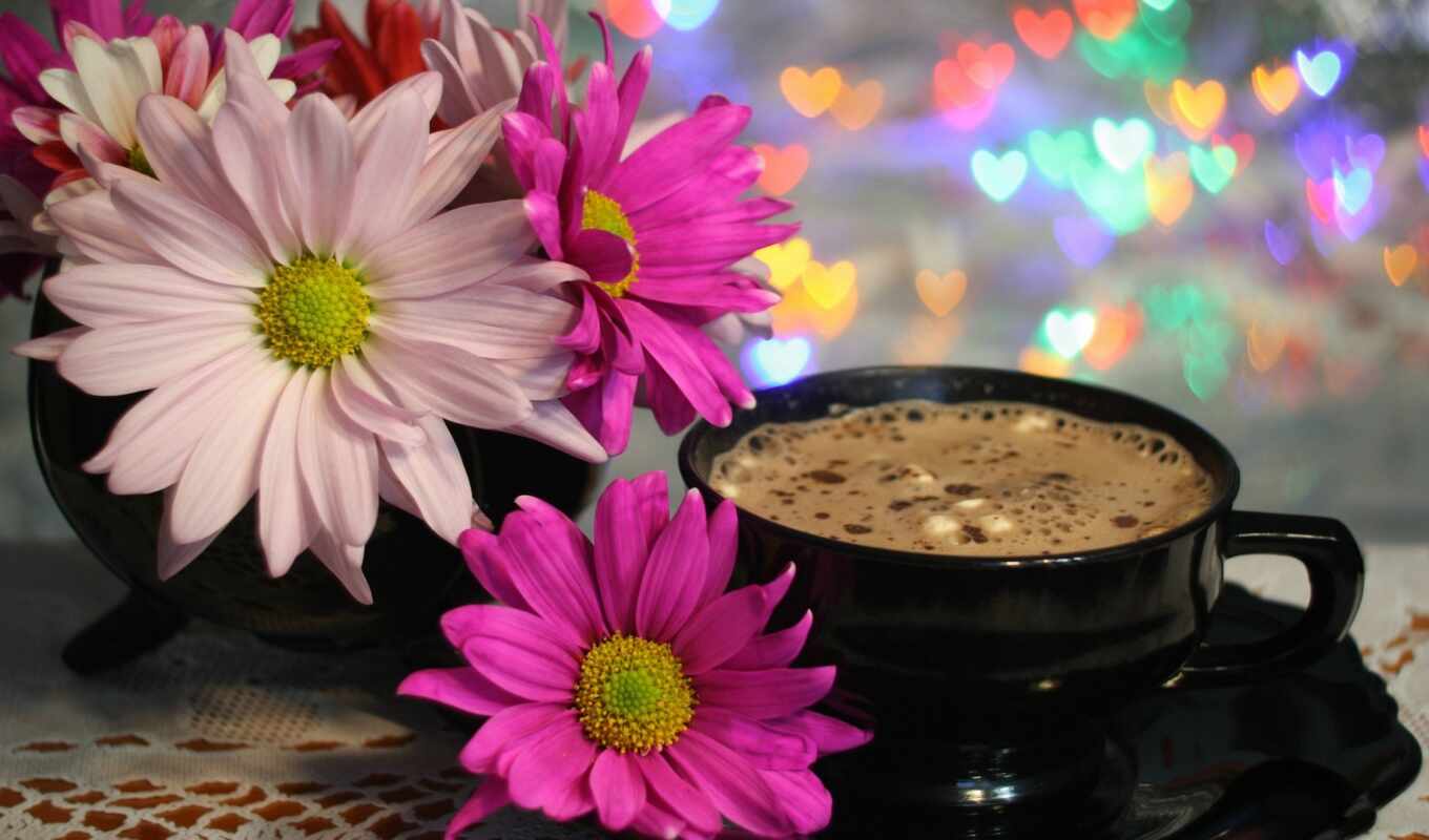 хороший, цветы, coffee, images, flowers, pinterest, утро, thursday