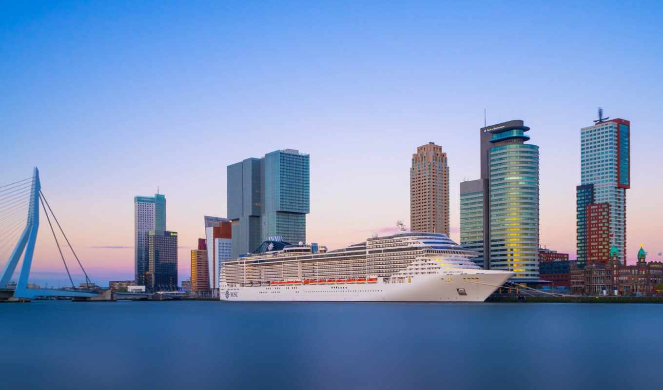 ship, Bridge, Netherlands, cruise, exposure, rotterdam