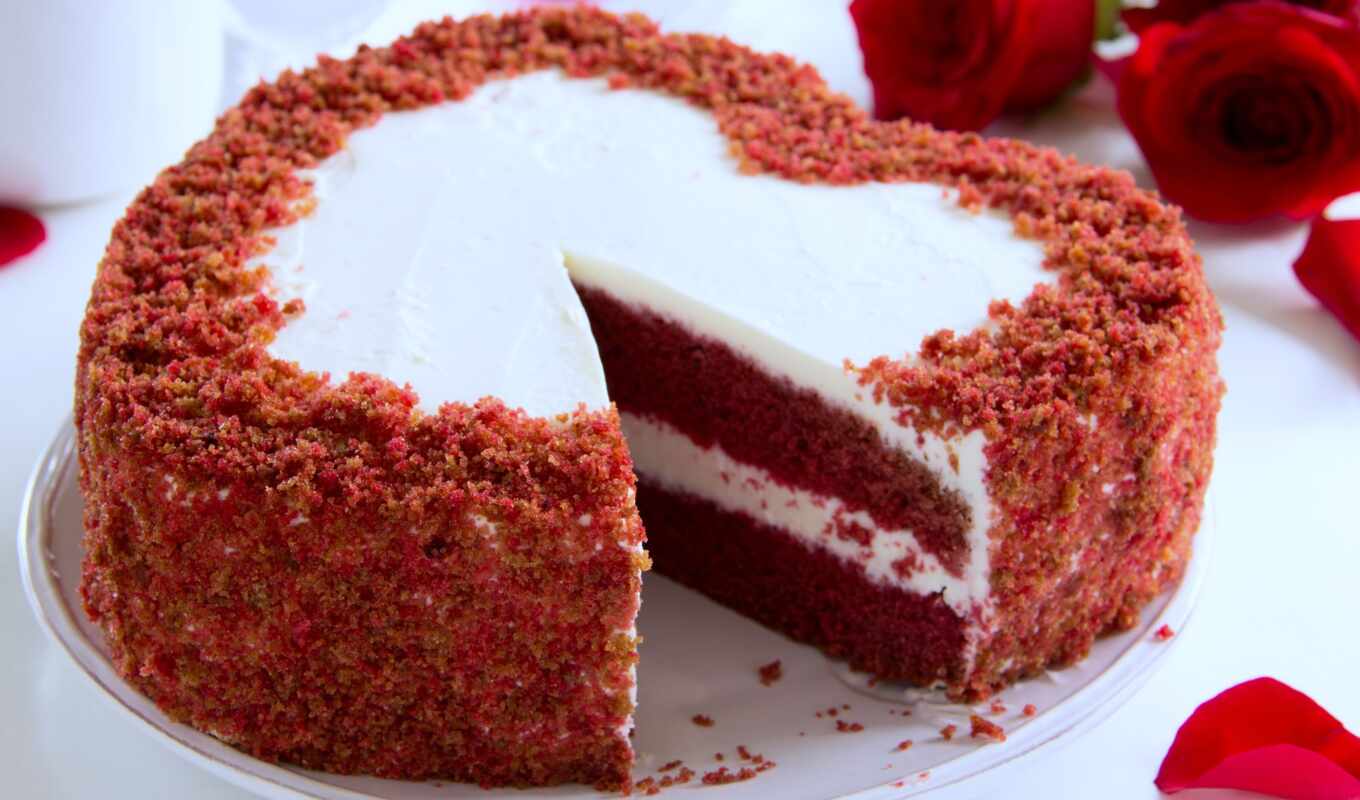 red, купить, сердце, торт, бархат, торты, торты