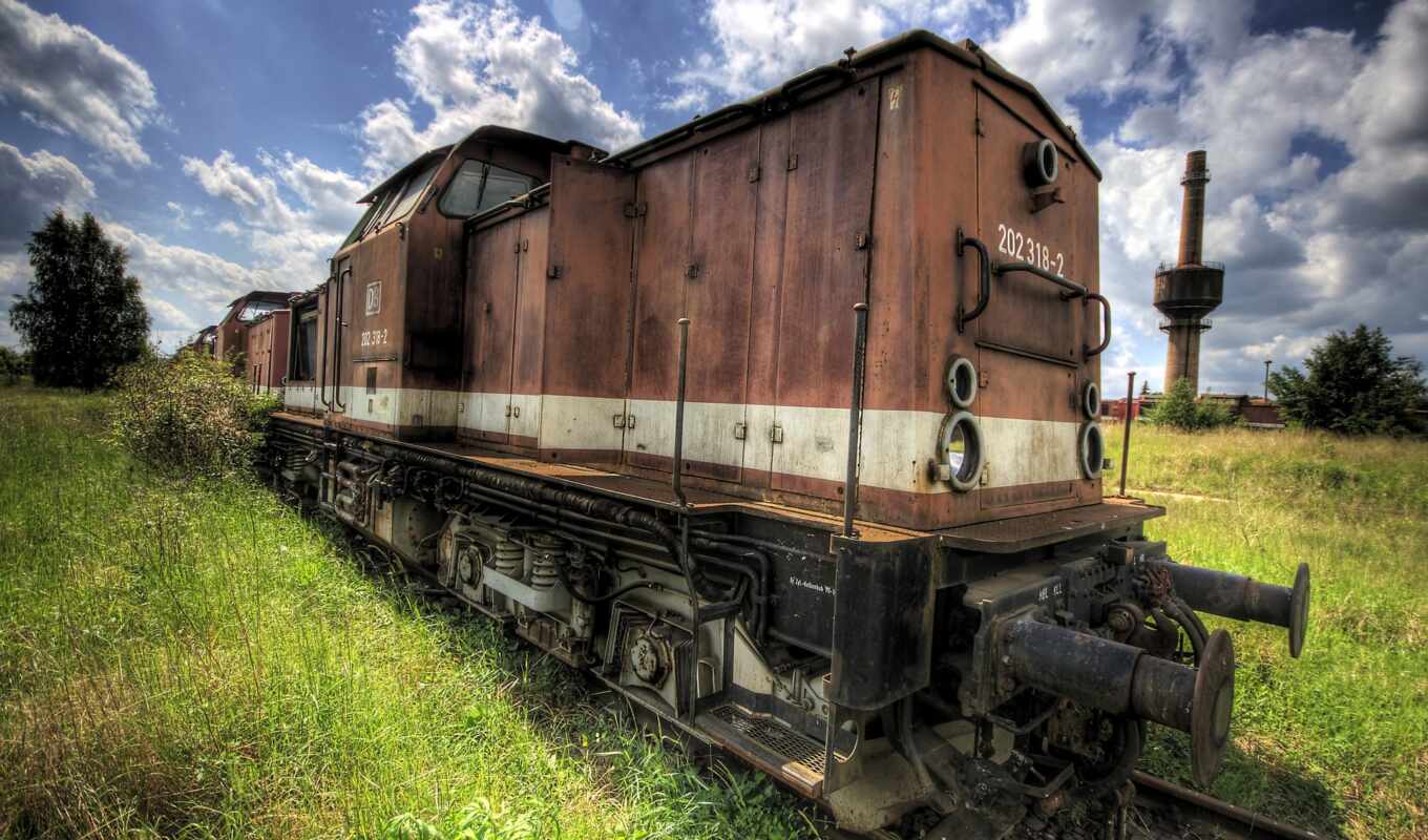 a train, old