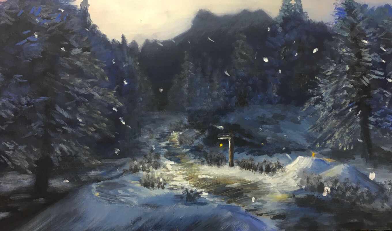 game, paint, snow, skyrim, old, scrolling