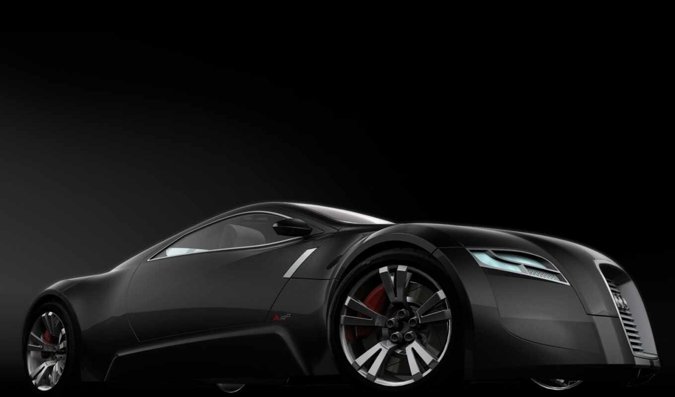 black, zero, car, concept, sports