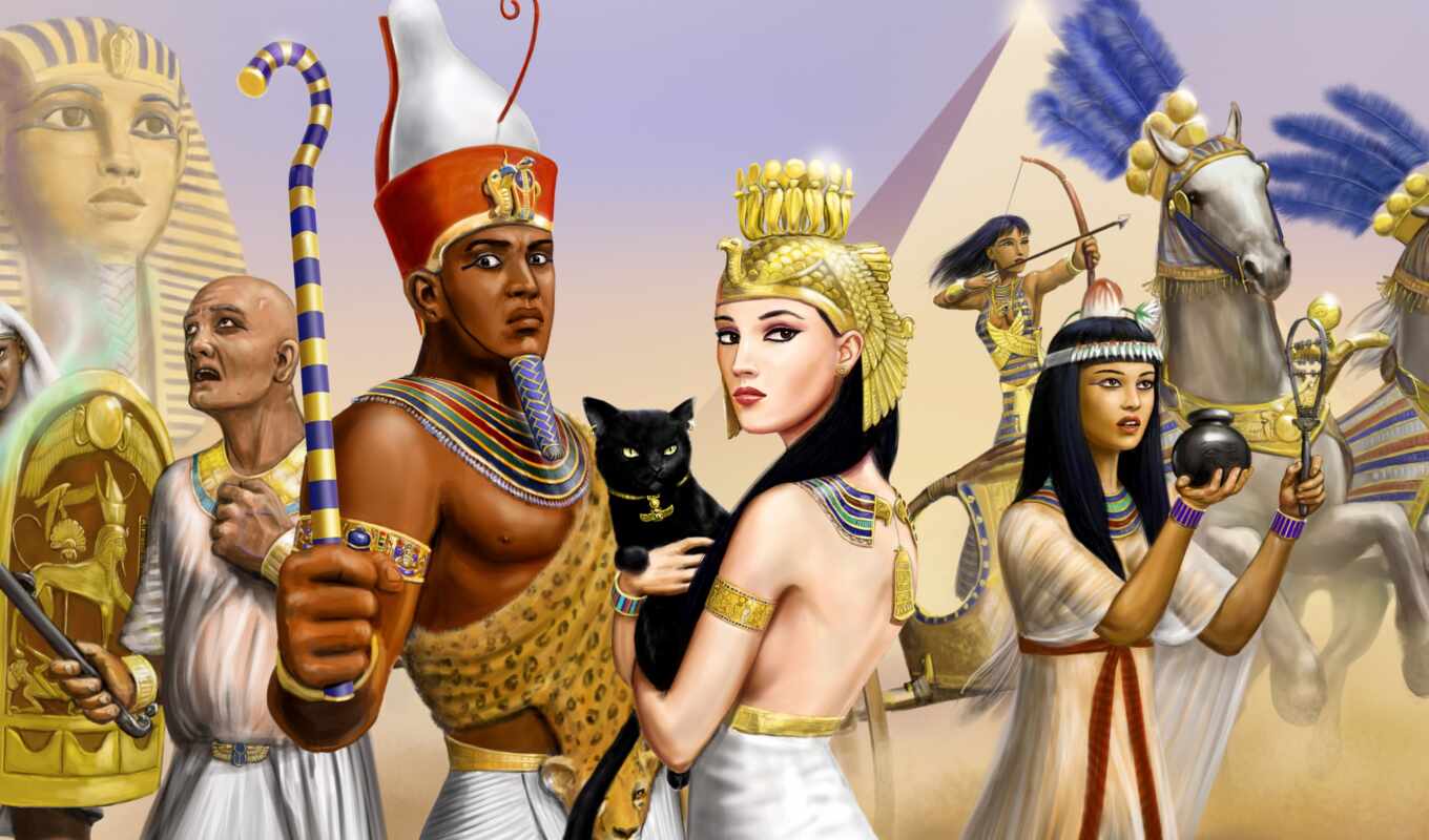 art, воин, парни, devushki, сфинкс, фараон, жрец, египетский