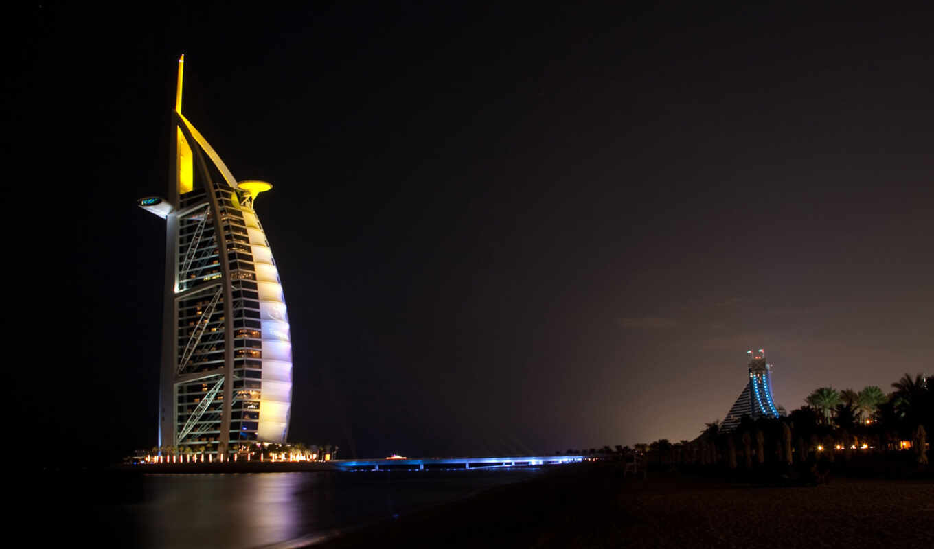 отель, здание, burj al arab jumeirah, burj khalifa, пляж Джумейра, jumeirah beach hotel