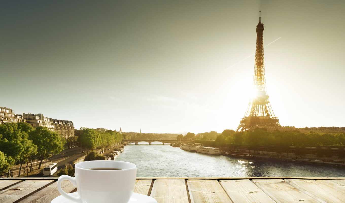 coffee, tower, bright, eifelevyi
