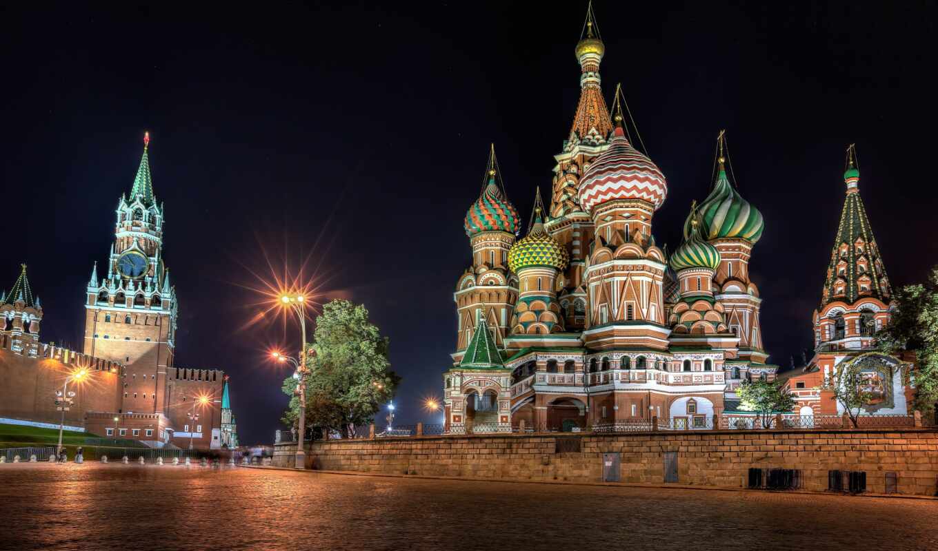 moscow, Russia, fantasy, cathedral, basil