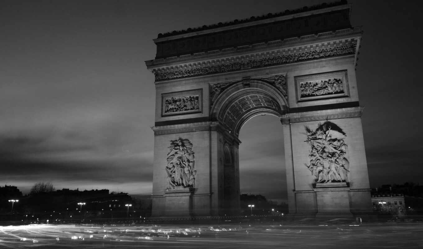 architecture, arc, франция, париж, file, арка, triomphe