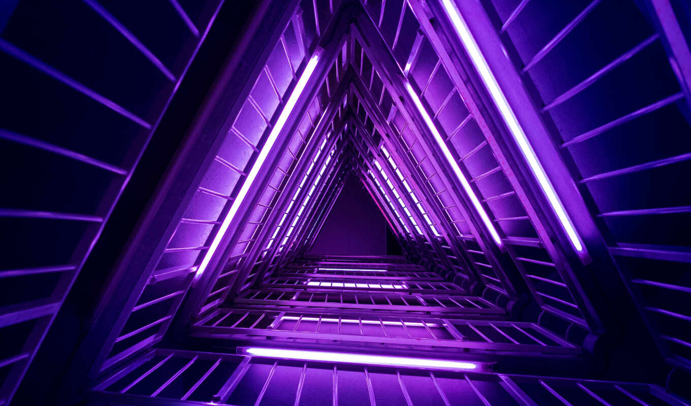 free, purple, лестница, огни, neon, треугольники, культпросвет
