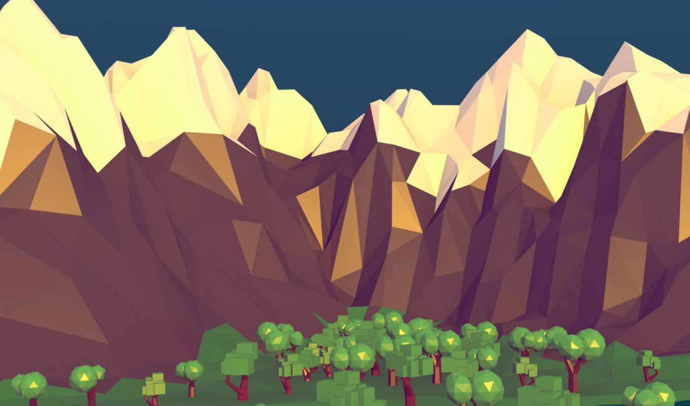 to do, vector, tree, mountain, backwater, low, blend, poly