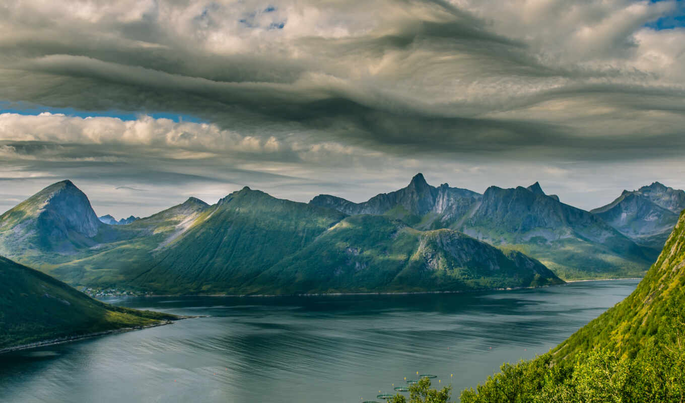 lake, landscape, images, top, Norway, mesa, mountains, mjøsa, gudbrandsdalsla, north