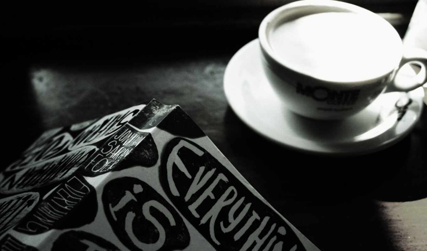 black, white, coffee, cup